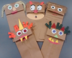 teacher lesson plan brave monster arts and crafts puppet class activity