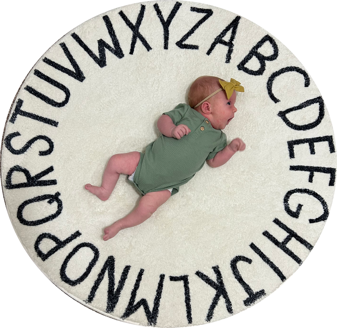 Baby with ABCs