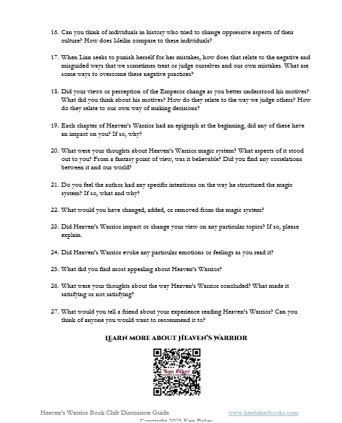 book club reading guide